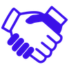 Icon of shaking hands.